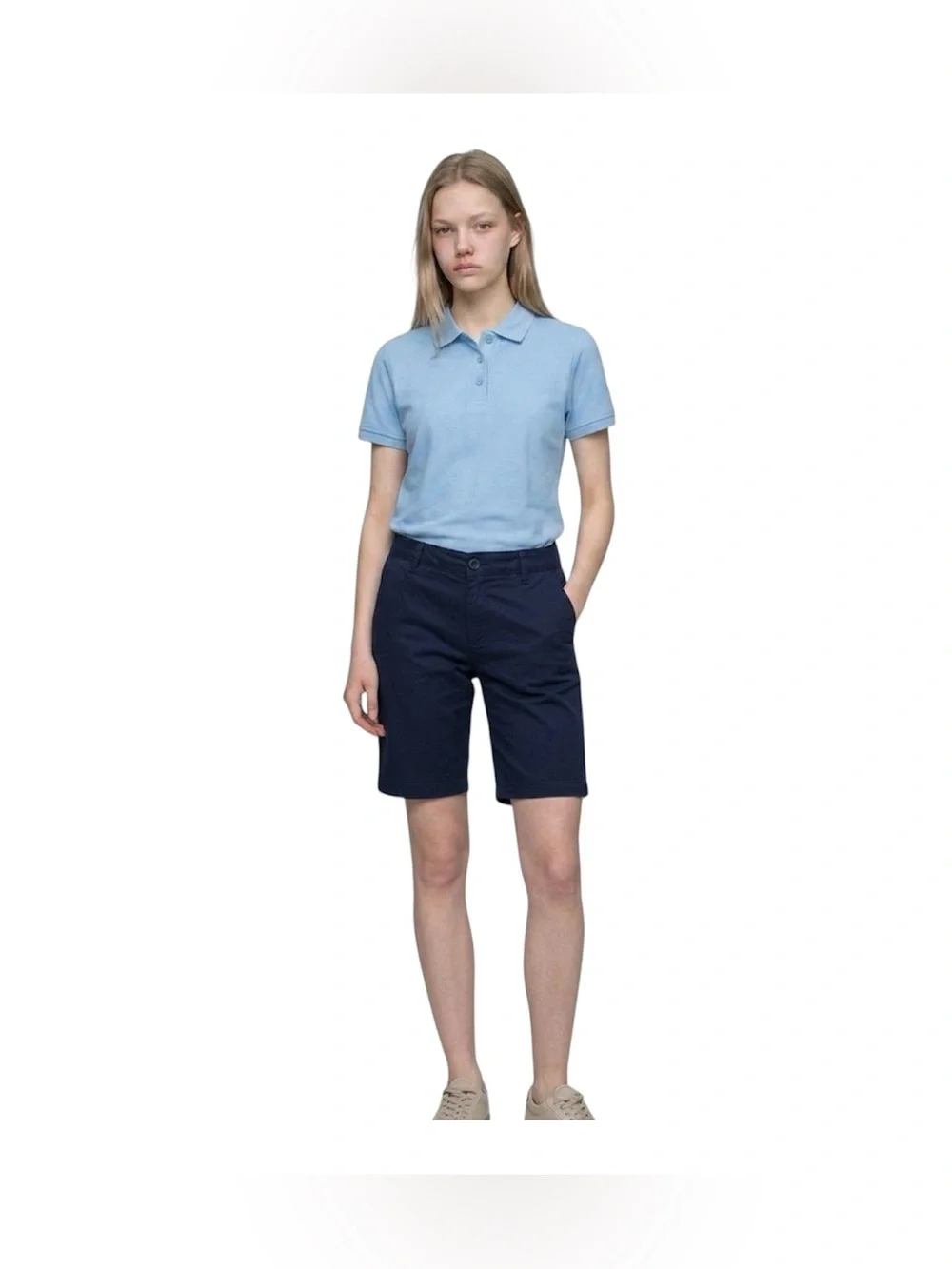 Old Navy Blue School Uniform Bermuda Shorts Girls Size 12